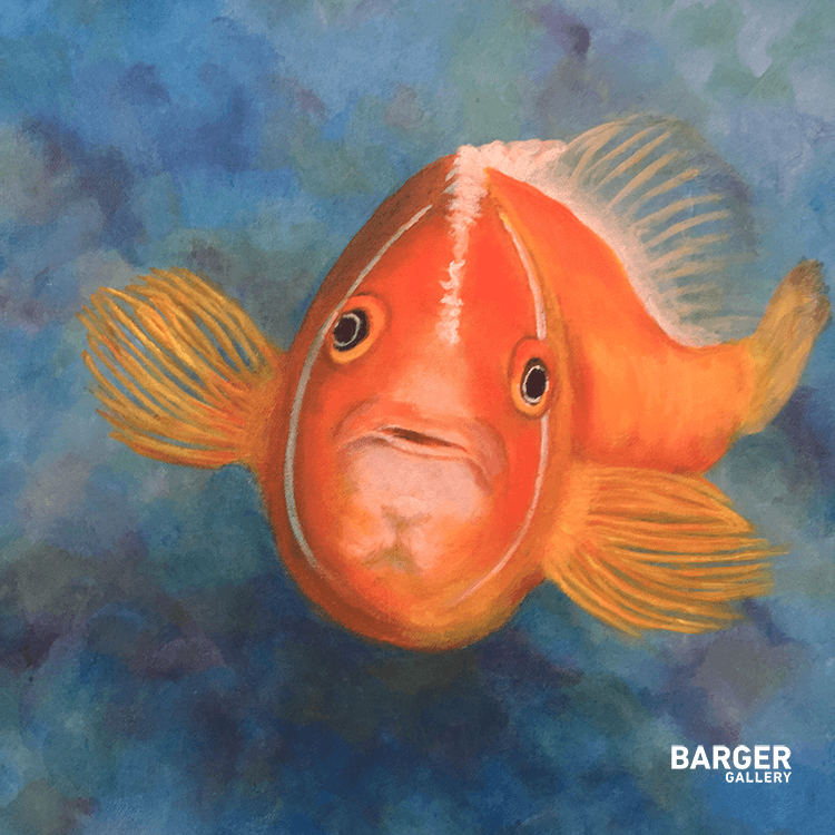 Clownfish painting by Vicki Penney-Rohner- Barger Gallery